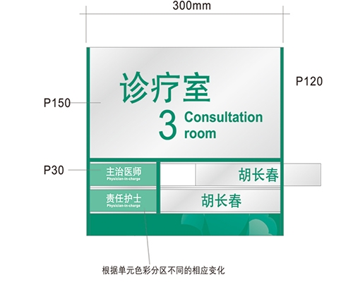 威海科室标识牌供选方案A