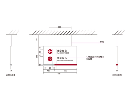 威海银行VI标识牌